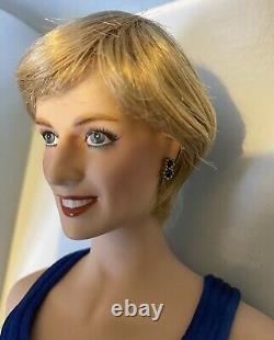 Franklin Mint Diana Princess Of Style Porcelain Portrait Doll 18 Inch BNIB