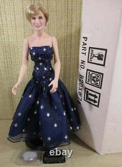 Franklin Mint Diana Princess Of Wales Enchantment Porcelain Portrait Barbie Doll
