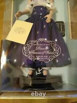 Franklin Mint Diana Princess of Enchantment Porcelain Doll NIB B11ZC91 COA