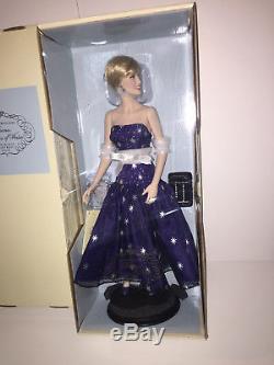 Franklin Mint Diana Princess of Enchantment Porcelain Portrait Doll NRFB Stars