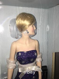 Franklin Mint Diana Princess of Enchantment Porcelain Portrait Doll NRFB Stars