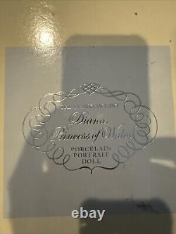 Franklin Mint Diana, Princess of Whales Porcelain Portrait Doll Unopened