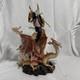 Franklin Mint Dragon Rising Dragon & Wizard Porcelain Figurine Estate Find