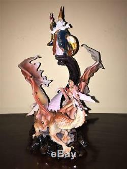 Franklin Mint Dragon Rising Porcelain Sculpture B11ZX99
