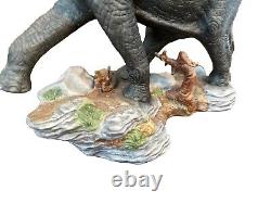 Franklin Mint ELEPHANT Large Porcelain Figurine Ruler Of The African Plains