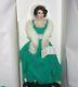 Franklin Mint ELIZABETH TAYLOR Green Dress Porcelain Portrait Doll Box COA