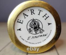 Franklin Mint Earth Figurine 1988. E. Kaufman. Fine Porcelain. Collectible