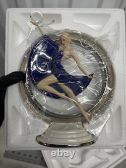 Franklin Mint Eclipse Art Deco Porcelain Figurine Blue Dancer Original Box