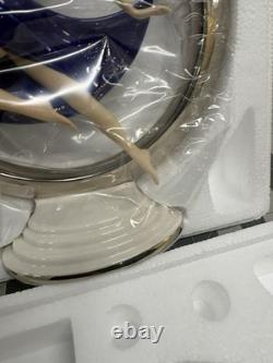 Franklin Mint Eclipse Art Deco Porcelain Figurine Blue Dancer Original Box