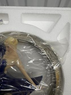 Franklin Mint Eclipse Art Deco Porcelain Figurine Blue Dancer Original Box