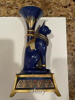 Franklin Mint Egyptian Vase BAST Candlestick Crystal Ball Lot 24k Roushdy Garas