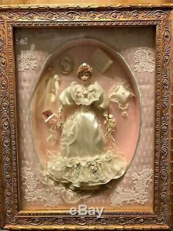 Franklin Mint Elaine Gibson Girl porcelain doll Frame Bride FREE SHIPPING