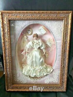 Franklin Mint Elaine Gibson Girl porcelain doll Frame Bride FREE SHIPPING