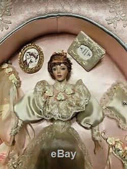 Franklin Mint Elaine Gibson Girl porcelain doll Frame Bride FREE SHIPPING