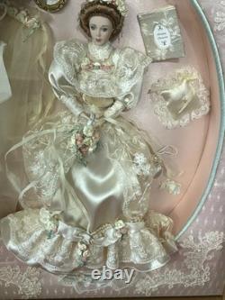 Franklin Mint Elaine the Gibson Girl's Wedding Remembrance Doll Shadow Box