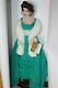 Franklin Mint Elizabeth Taylor Porcelain Doll in Green Dress NEW w SHIPPER COA