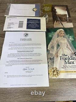 Franklin Mint Elizabeth Taylor Porcelain Portrait Doll With? Paperwork & Box