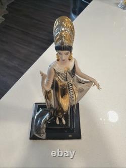Franklin Mint Erté Gaia Limited EDT Porcelain Figurine Art Deco Missing Fingers