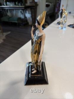 Franklin Mint Erté Gaia Limited EDT Porcelain Figurine Art Deco Missing Fingers