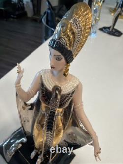 Franklin Mint Erté Gaia Limited EDT Porcelain Figurine Art Deco Missing Fingers