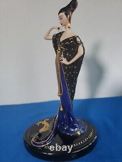 Franklin Mint Erte House Of Moonlight Mystique Luxury Porcelain Doll Limited Edt