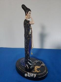 Franklin Mint Erte House Of Moonlight Mystique Luxury Porcelain Doll Limited Edt