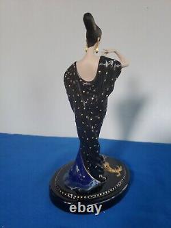 Franklin Mint Erte House Of Moonlight Mystique Luxury Porcelain Doll Limited Edt