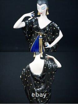 Franklin Mint Erte House Of Moonlight Mystique Luxury Porcelain Doll Limited Edt