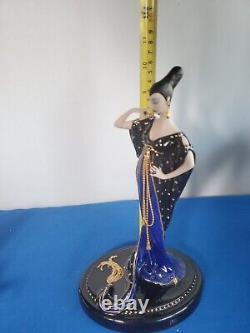 Franklin Mint Erte House Of Moonlight Mystique Luxury Porcelain Doll Limited Edt