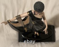 Franklin Mint Erte Limited Edition Art Deco Glamour Porcelain Lady #1012