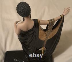 Franklin Mint Erte Limited Edition Art Deco Glamour Porcelain Lady #1012
