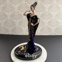 Franklin Mint Erte Moonlight Mystique Porcelain Figurine Ltd Ed A1773 AS IS