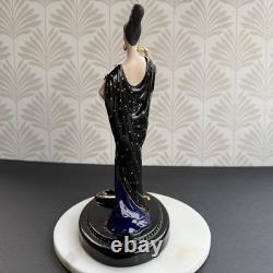 Franklin Mint Erte Moonlight Mystique Porcelain Figurine Ltd Ed A1773 AS IS