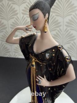 Franklin Mint Erte Moonlight Mystique Porcelain Figurine Ltd Ed A1773 AS IS