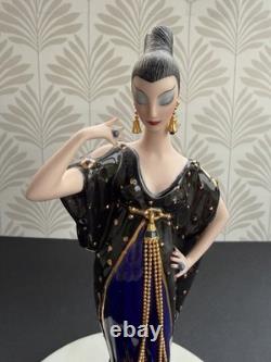 Franklin Mint Erte Moonlight Mystique Porcelain Figurine Ltd Ed A1773 AS IS