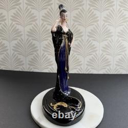 Franklin Mint Erte Moonlight Mystique Porcelain Figurine Ltd Ed A1773 AS IS