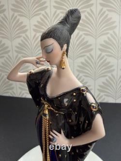 Franklin Mint Erte Moonlight Mystique Porcelain Figurine Ltd Ed A1773 AS IS