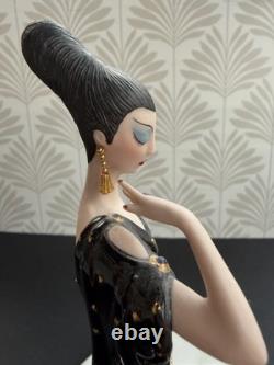 Franklin Mint Erte Moonlight Mystique Porcelain Figurine Ltd Ed A1773 AS IS