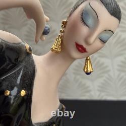Franklin Mint Erte Moonlight Mystique Porcelain Figurine Ltd Ed A1773 AS IS