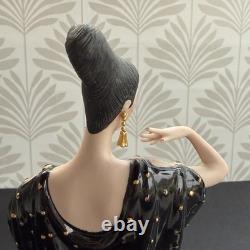 Franklin Mint Erte Moonlight Mystique Porcelain Figurine Ltd Ed A1773 AS IS
