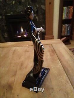 Franklin Mint Erte Pearls and Emeralds Fine Porcelain figurine with certificate