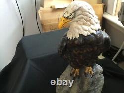 Franklin Mint Ever Watchful American Bald Eagle International Wild Porcelain Iwc