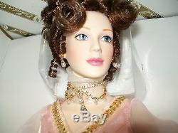 Franklin Mint FABERGE Doll Princess Sofia Porcelain withFABERGE EGG +COA NRFB NIB