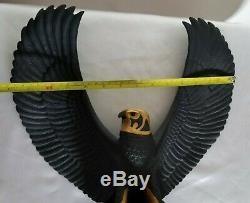 Franklin Mint FALCON OF THE NILE Statue 13 Black Porcelain 1988 Egyptian