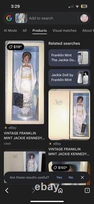 Franklin Mint FRANK SINATRA 17 Porcelain Portrait Doll withMusical Base in box
