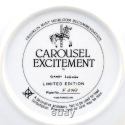 Franklin Mint FULL SET of 6 CAROUSEL Porcelain Collectors Plate by Sandi Lebron