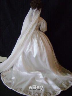 Franklin Mint Faberge Bride Doll Natalia- Porcelain 18 withBox