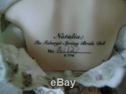 Franklin Mint Faberge Bride Doll Natalia- Porcelain 18 withBox