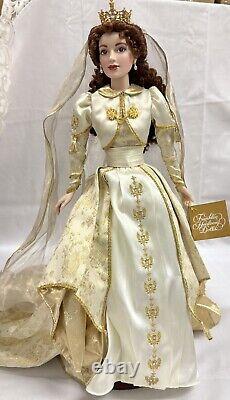 Franklin Mint Faberge Fall Bride Sonya Porcelain Doll with Original Box