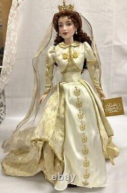 Franklin Mint Faberge Fall Bride Sonya Porcelain Doll with Original Box